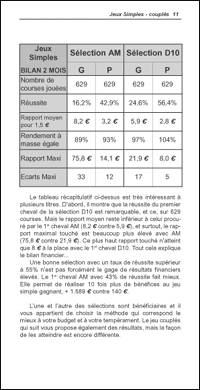 Comparaison des m&eacute;thodes