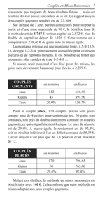 Page 7 du livret Spécial Couplés en mises raisonnées